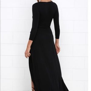 Lulus black wrap dress